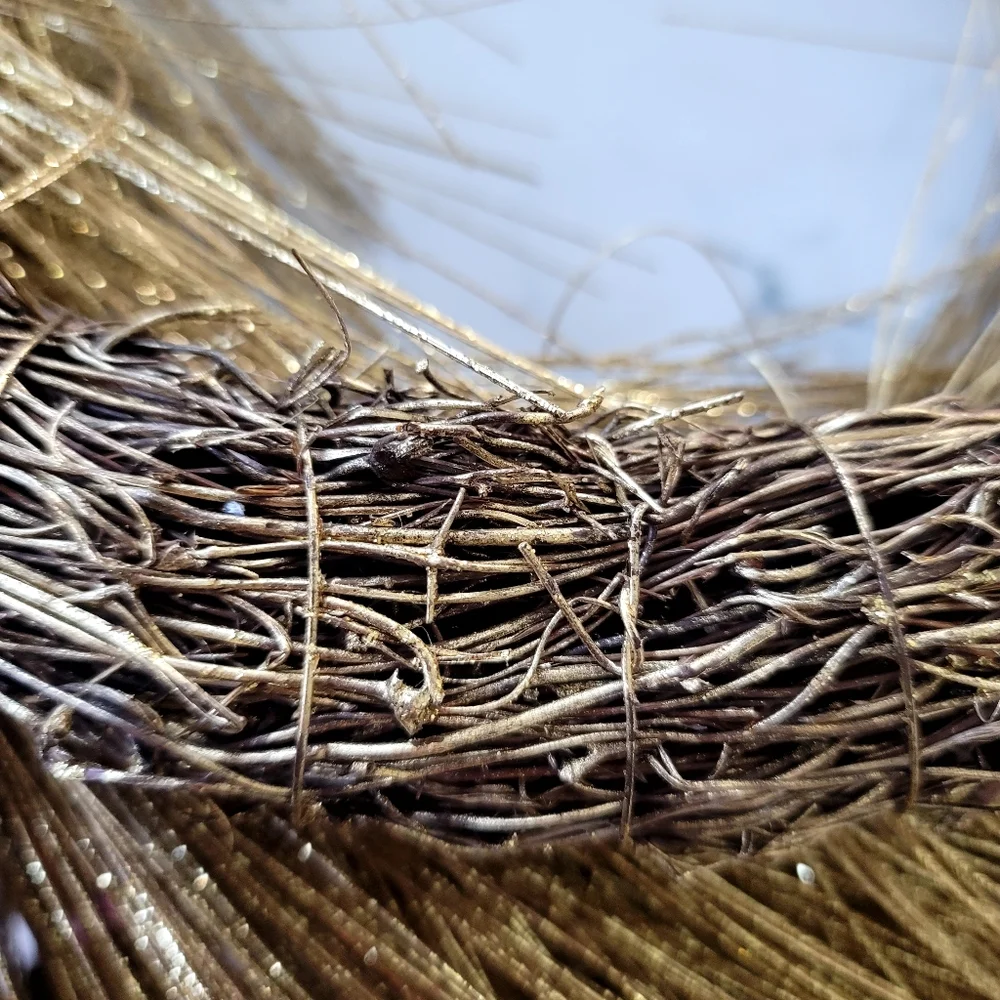 Threshold Gold Wreath | Shimmer Long Needle PineLuxe Holiday Aesthetic 24
